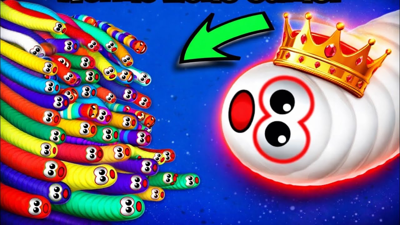 WORMZONE.IO 001 GIANT EMPEROR SNAKE TOP 1| Epic Wormzone best game play block bloster game play#14