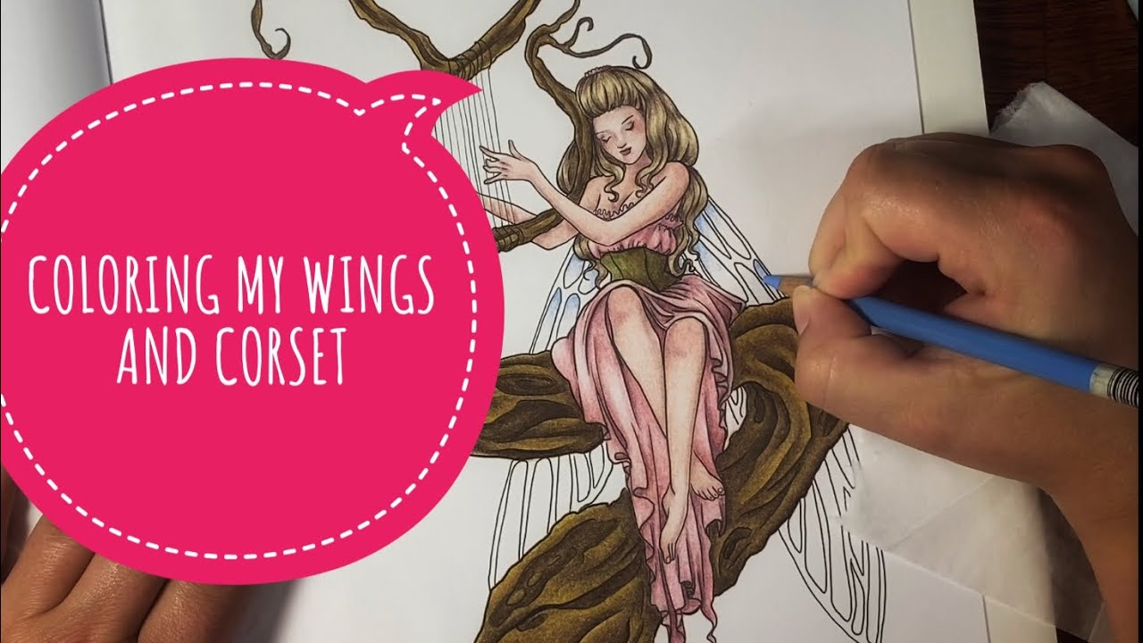 Coloring Fairy Wings with Prismacolors
