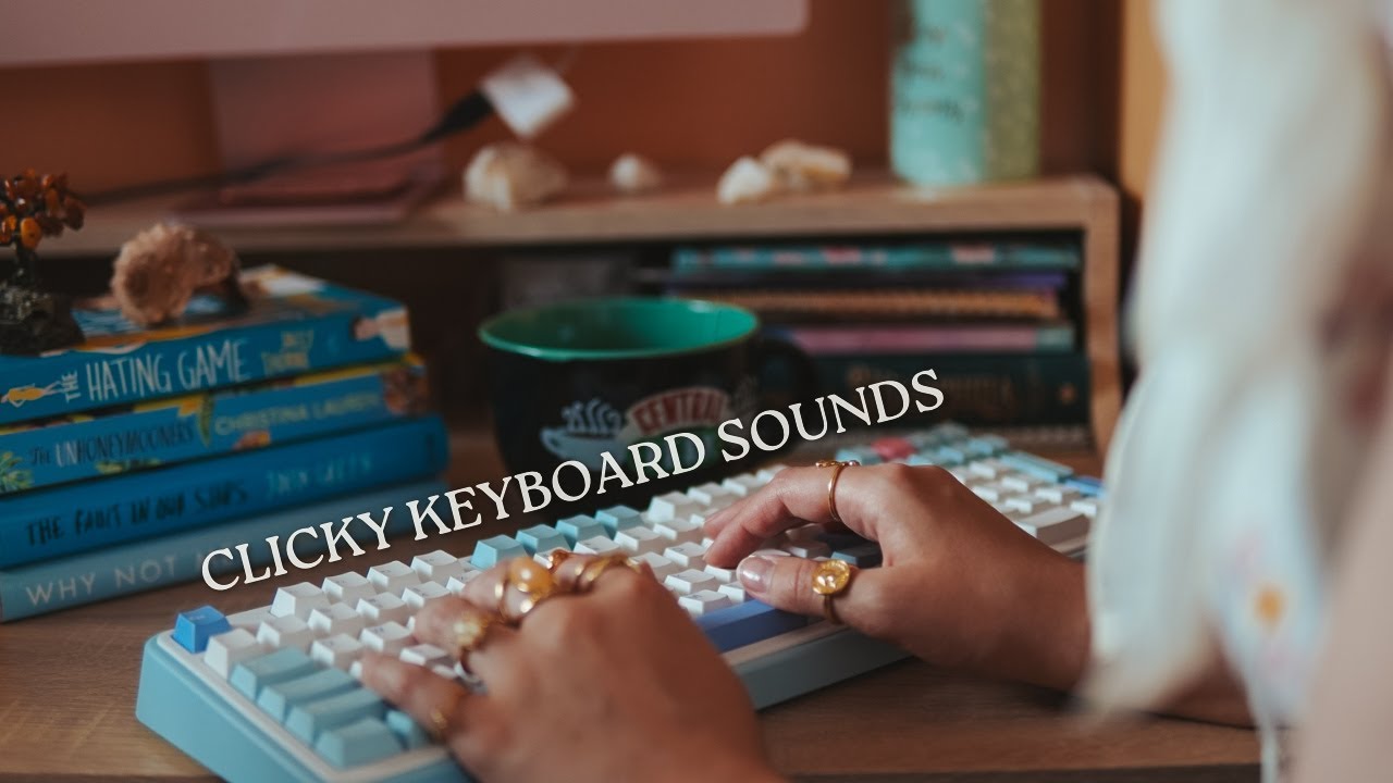 ASMR clicky keyboard sounds ⌨️ + write a fantasy book with me for 1 hour