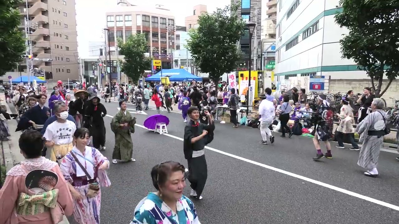 ジャンボリミッキー　2025年国立市旭通りジューンフェスタ盆踊り19
