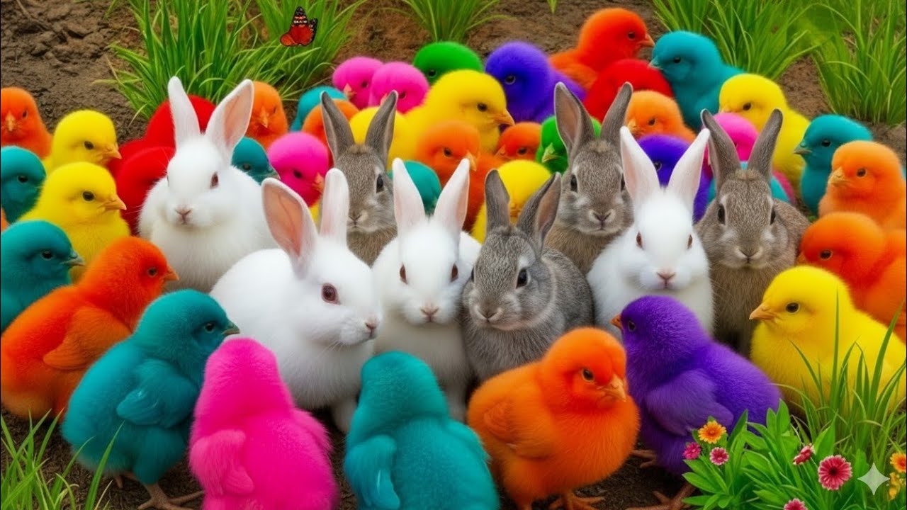 Tangkap Ayam Lucu, ayam warna warni, ayam rainbow, kelinci lucu, bebek lucu, ikan koi, Hewan Lucu
