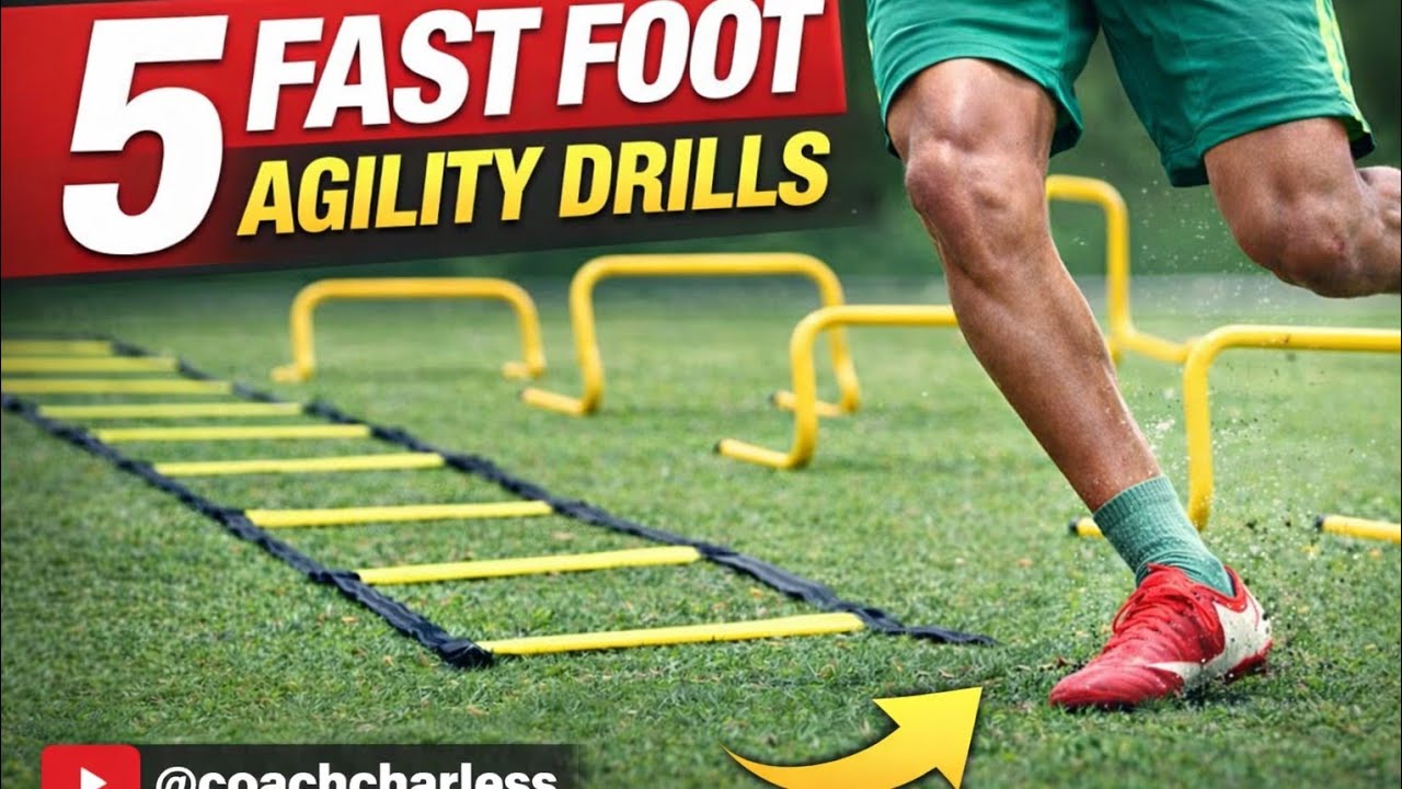 5 FAST FOOT TRAINING EXERCISE | Improve Speed, Agility & Coordination (Ladder & Hurdles Drills)