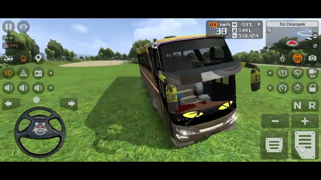 INDONESIA BUS SIMULATORY GAME , SECRET PLACE IN HIGHWAY  ,full enjoying place♥️ and very beautiful 🔥