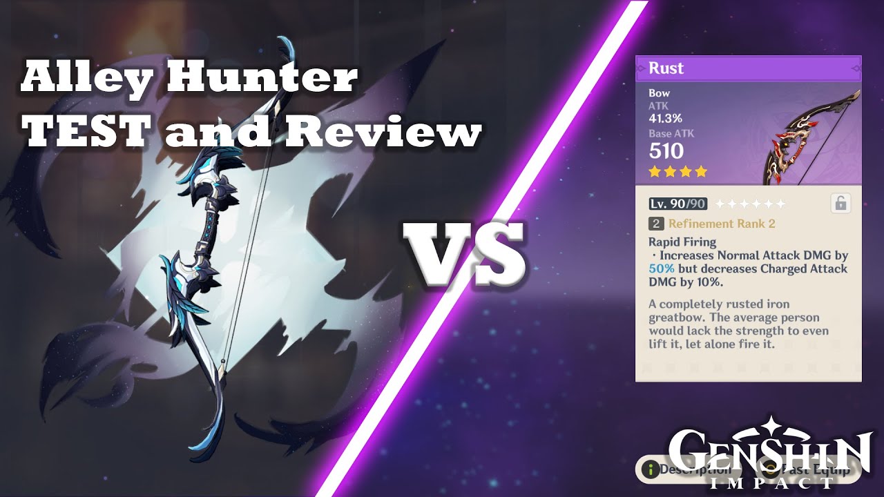 Genshin Impact - Alley Hunter Test and Comparison Review (Should you pull for the Alley Hunter???)