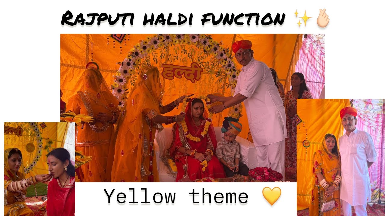 Haldi function 💛✨|| Bhawana’s wedding series | I got late from Gangaur pooja 😬| watch till end 🙏🏻