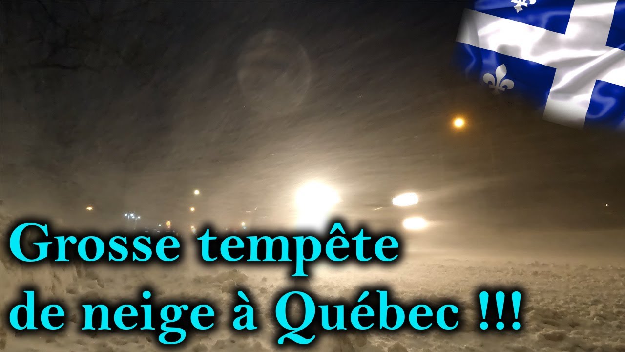 Tempête de Neige à Québec
