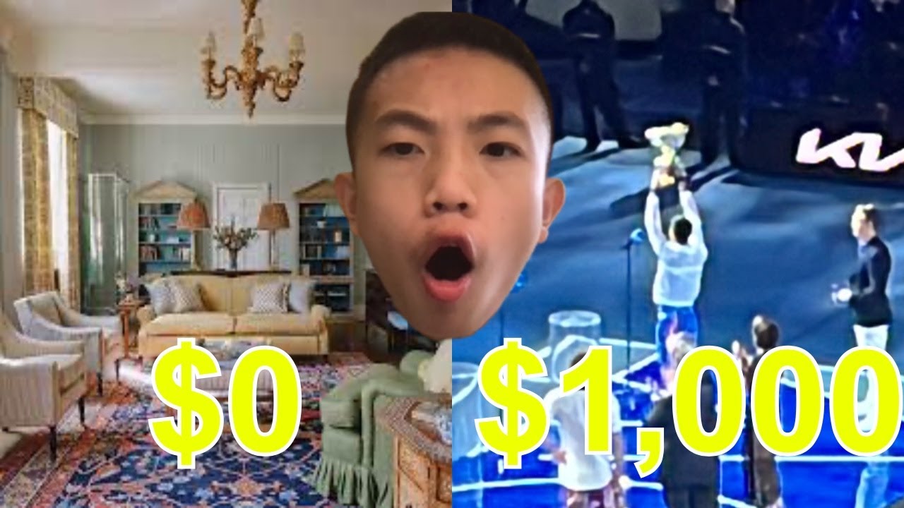$0 vs $1,000 Australia Open Final Exerience
