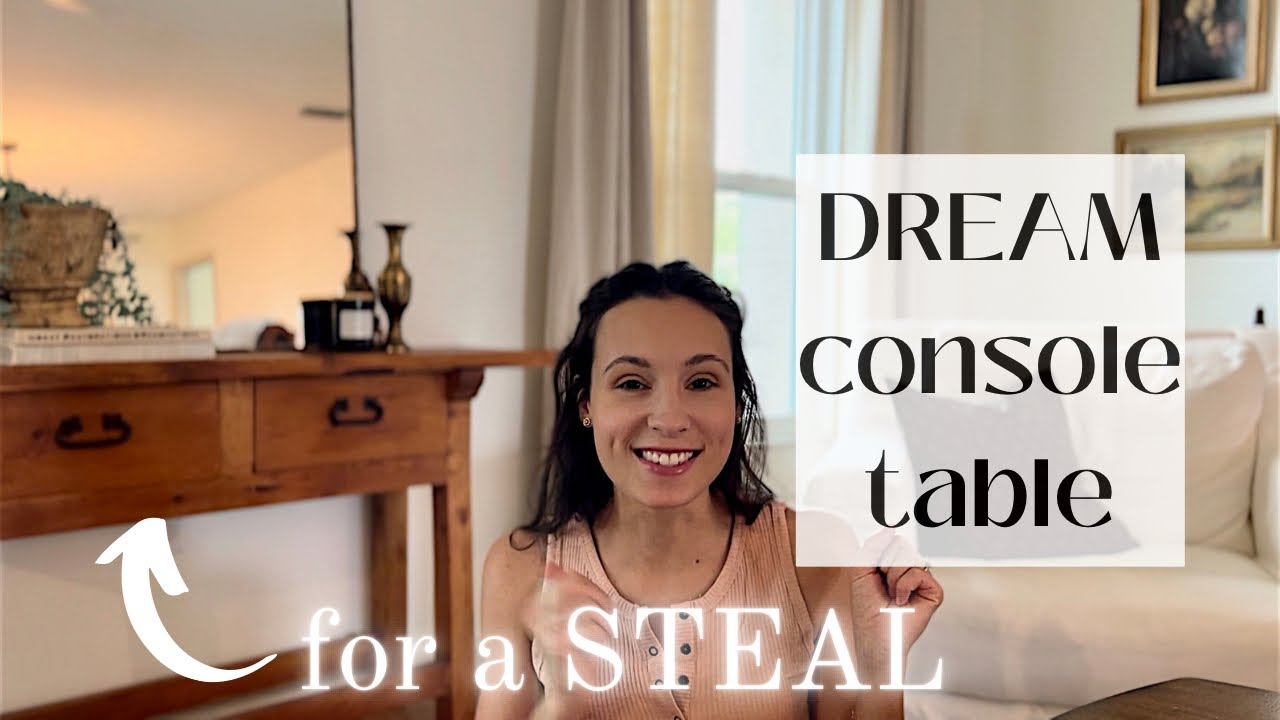 Thrifting & styling my *dream entry table* for a STEAL | Thrift with me!