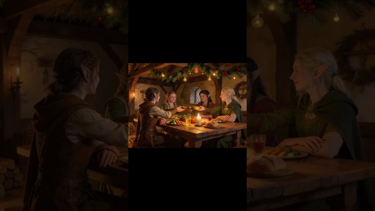Candlelit Elvish Homes and Winter Fireplaces ASMR 