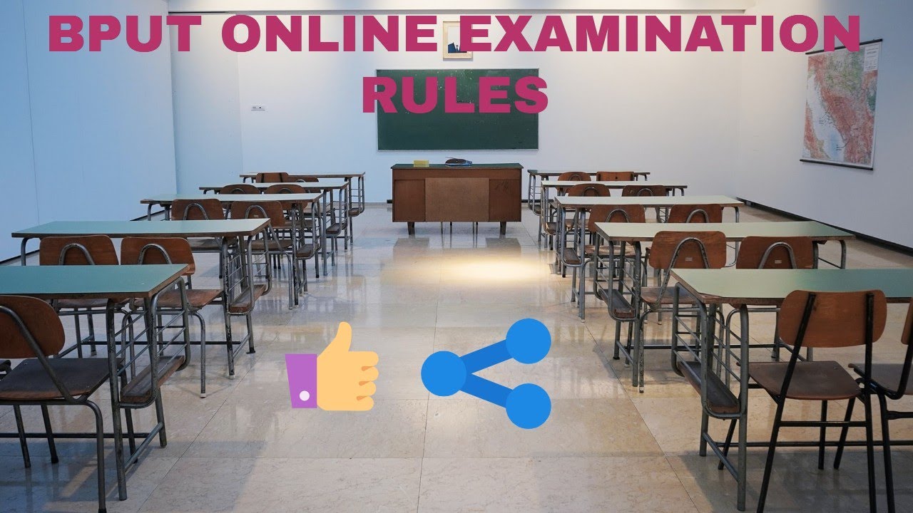 BPUT, ODISHA, ONLINE EXAMINATION RULES (GOOD QUALITY SOUND)