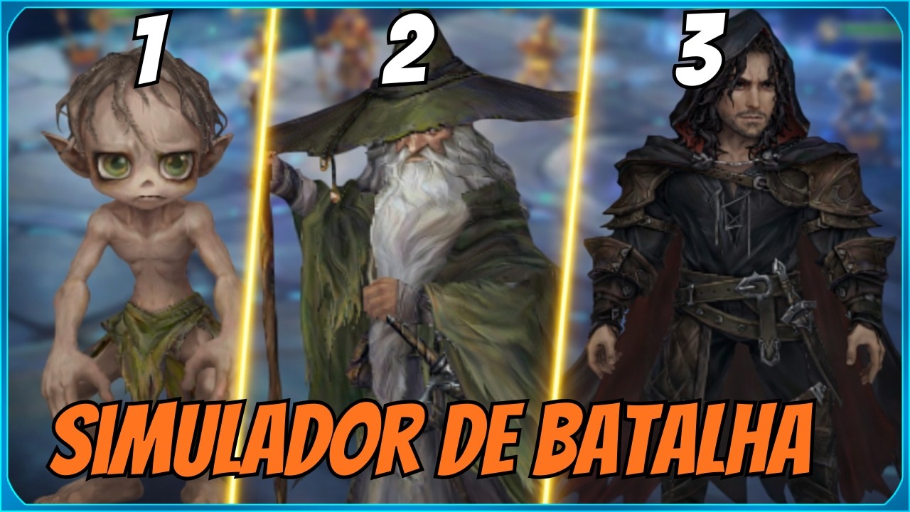 SIMULAÇÃO DE BATALHA DE SENHOR DOS ANÉIS 1, 2 E 3!!!