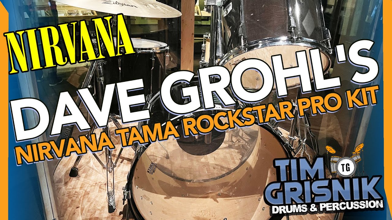 Dave Grohl's Tama Rockstar Pro Drum Set at Museum of Pop Culture - Seattle, WA