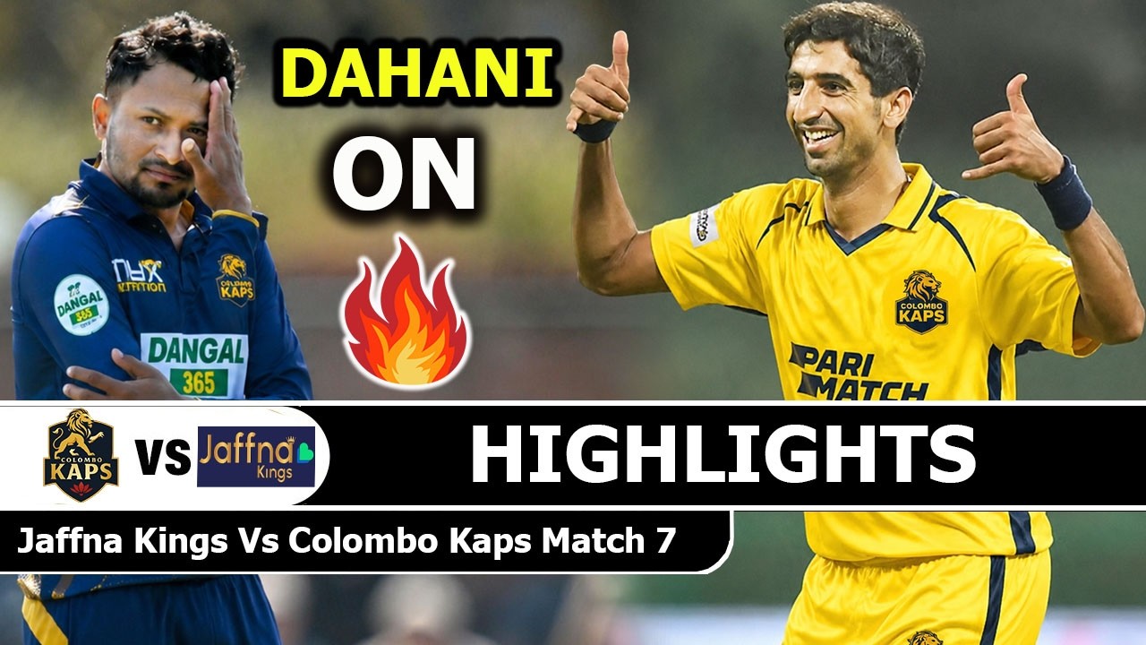 Jaffna Kings Vs Colombo Kaps LPL 2026 Highlights Match 7 | Lanka Premier League 2026