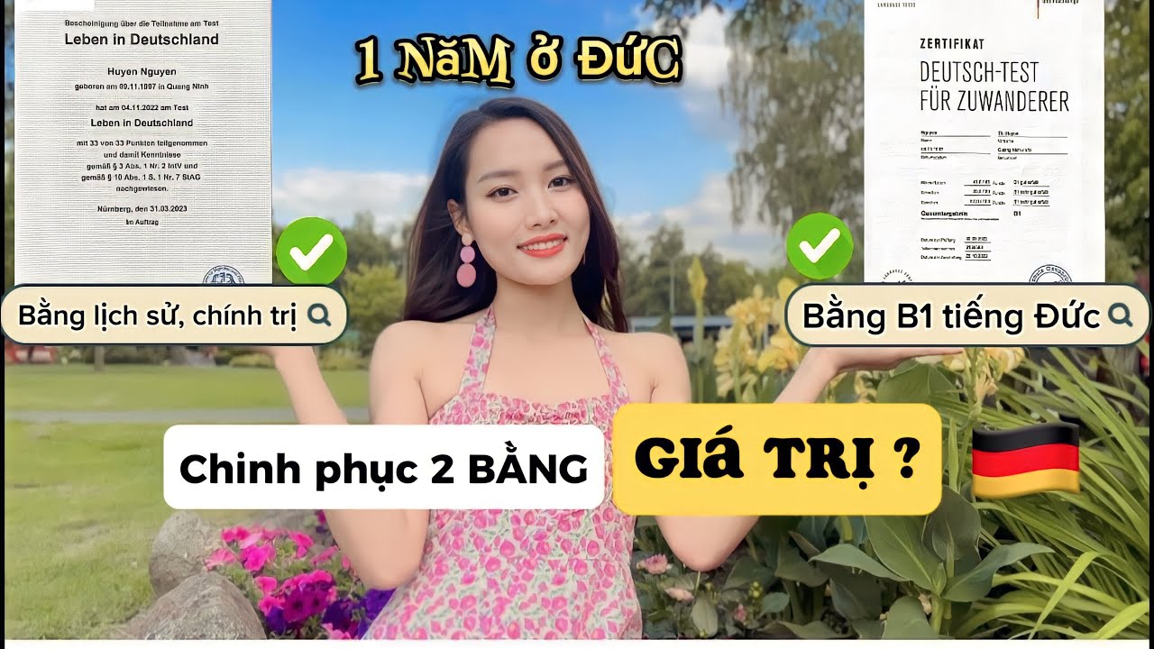 1 NĂM MÌNH ĐÃ CHINH PHỤC 2 BẰNG “QUAN TRỌNG “Ở ĐỨC NHƯ THẾ NÀO ?