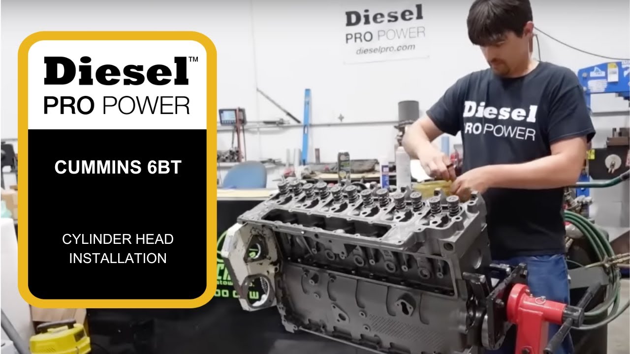 Cummins 6BT  -  Cylinder Head Installation