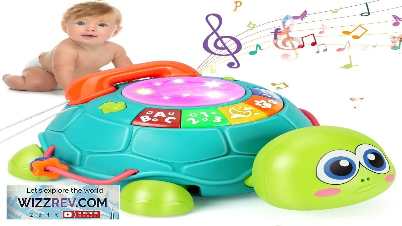 Musical Turtle Baby Toys 6 to 12 Months Infant Light up Music