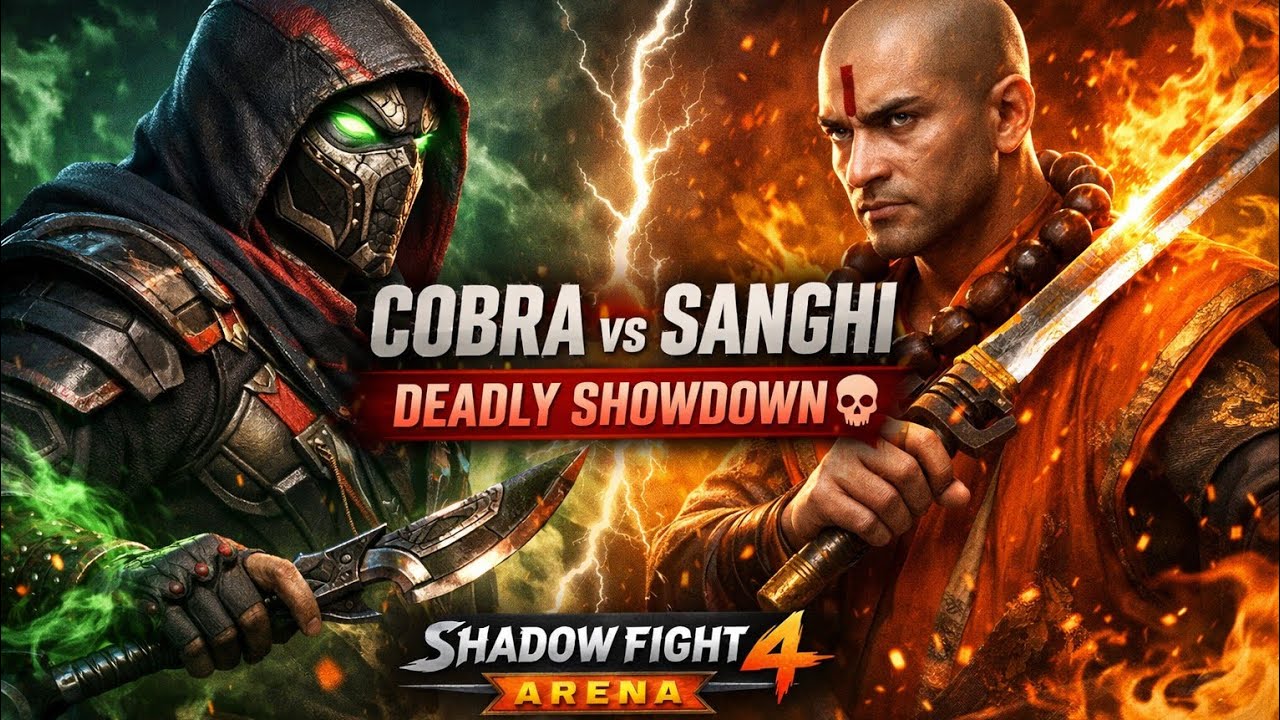 Cobra vs Sanghi – Deadly Showdown 💀 | Shadow Fight 4 Arena
