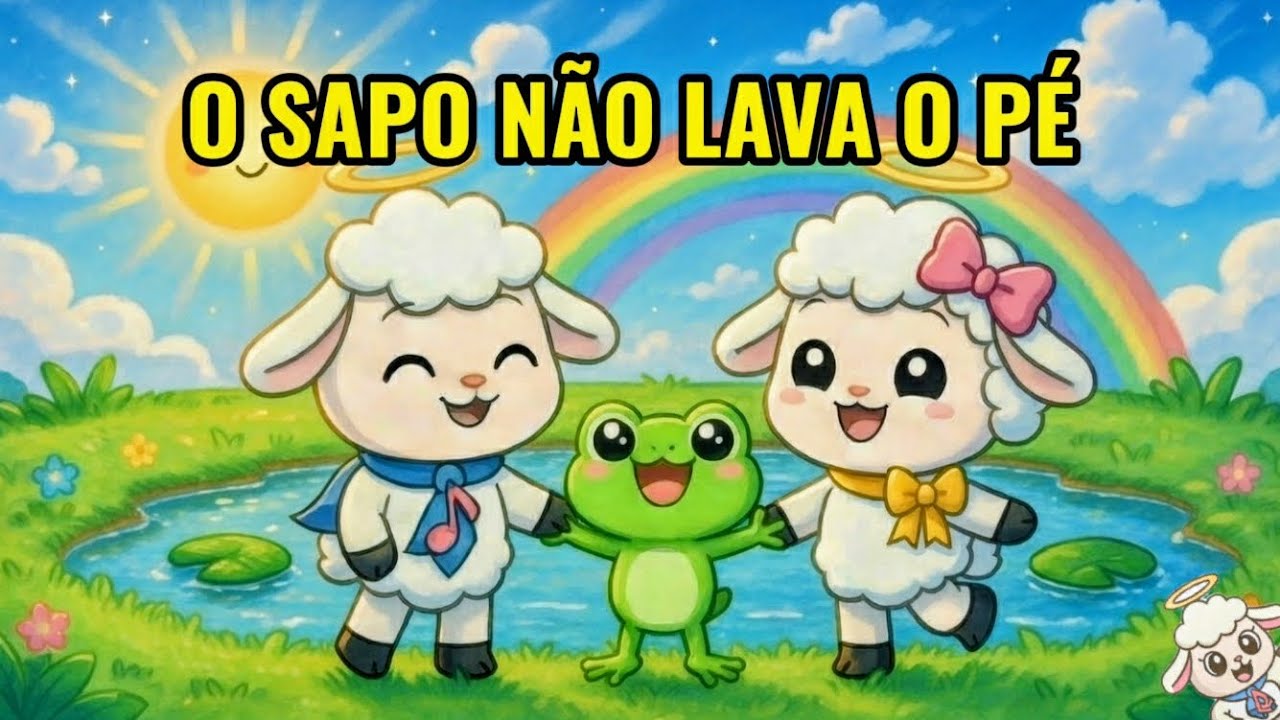 O Sapo N&atilde;o Lava o P&eacute; - Vers&atilde;o Gospel Infantil (Educa&ccedil;&atilde;o e Higiene) | Cordeirinhos