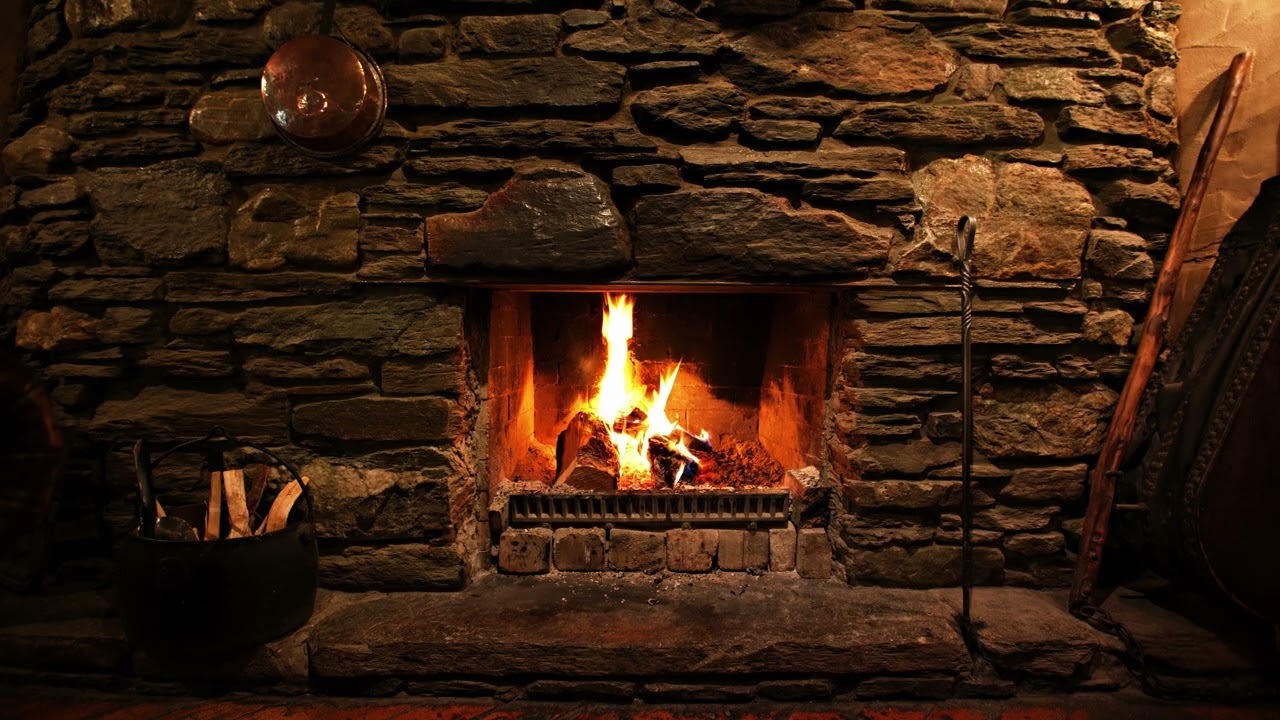 4K Fireplace Relaxing 10 Hours