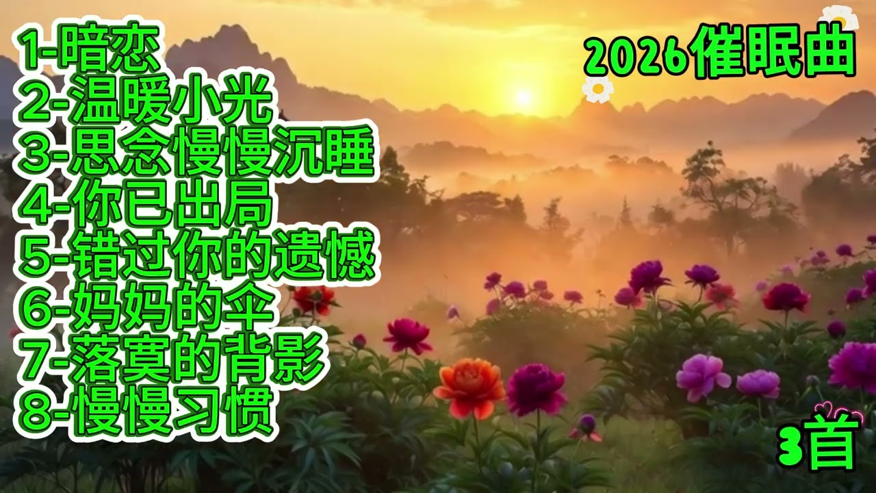 2026催眠曲《暗恋》伤感版#必听热门歌曲 #抖音 #疗愈歌曲 #抒情小曲集