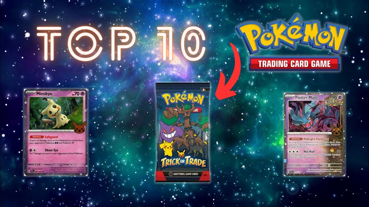 Top 10 TRICK or TRADE 2024 Pok&eacute;mon Cards 🎃#pokemon #top10 #trickortrade