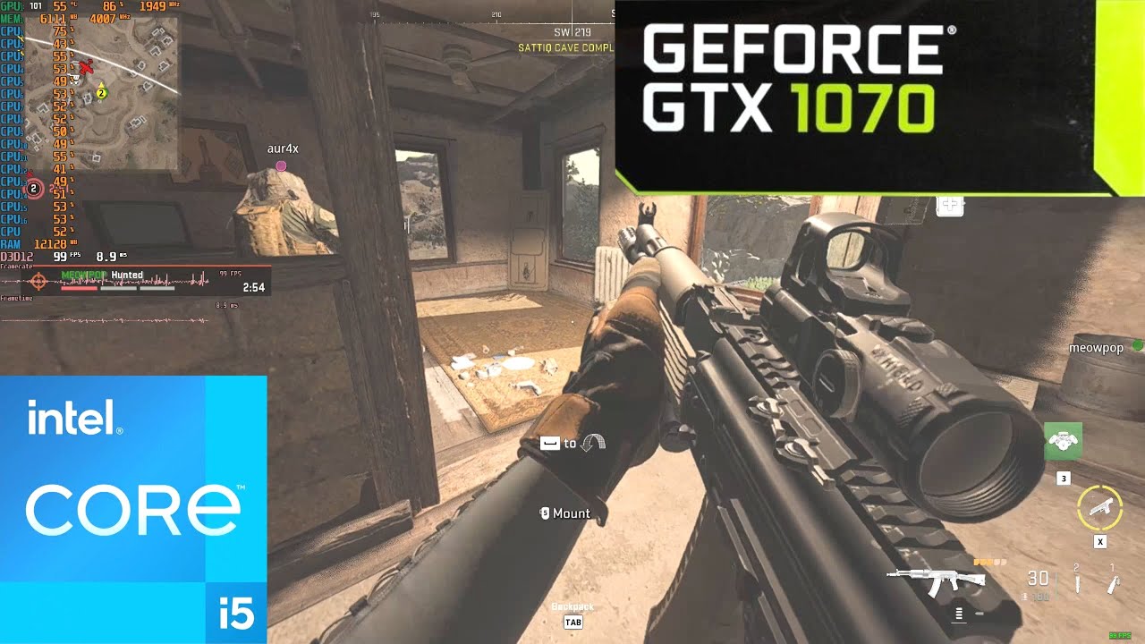 Warzone 2 : GTX 1070 + I5-12600K : Low Settings