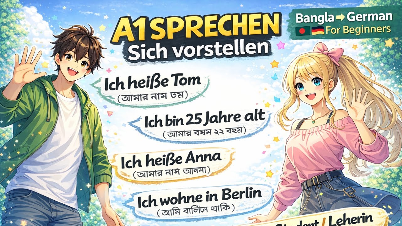 German A1 Speaking Practice | Sich vorstellen | German Radio – জার্মান রেডিও