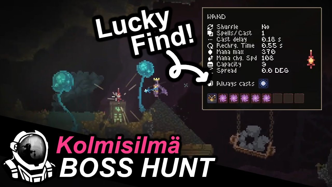 I found an Always Cast Adds Mana? | Noita Boss Hunt ep5