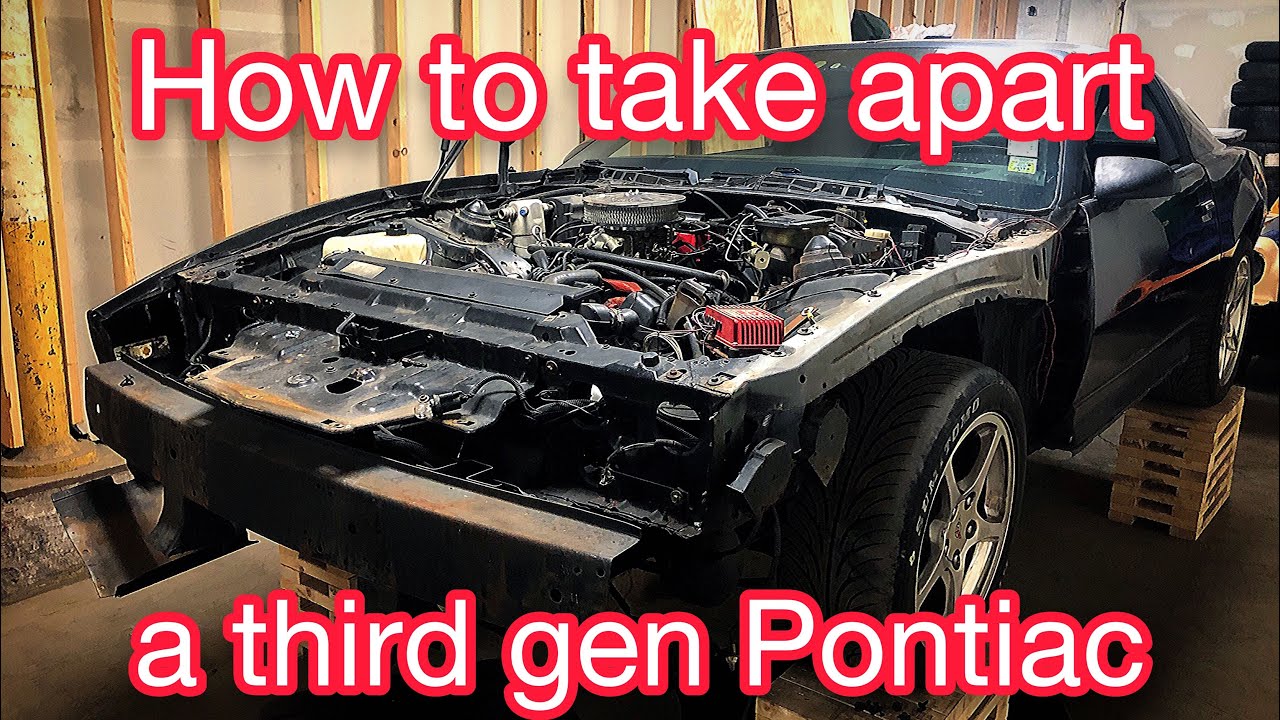 Fixing My Trans Am Part 1  (How to take apart the front of a Firebird/Trans Am)