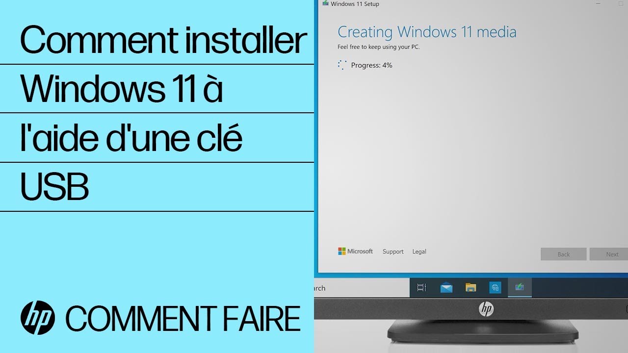 Comment installer Windows 11 à l'aide d'une clé USB | Ordinateurs HP | HP Support