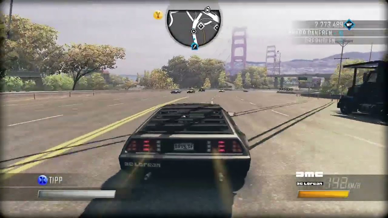 Driver San Francisco DeLorean Time Travel Easter Egg