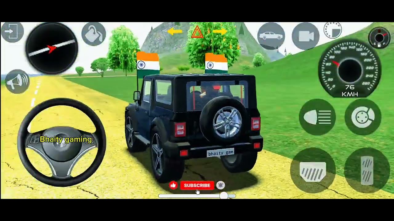 Modified Mahindra Thar😈Games:Indian Red Thar (Gadi Wala Games) Car Game Android Game - #2025#india