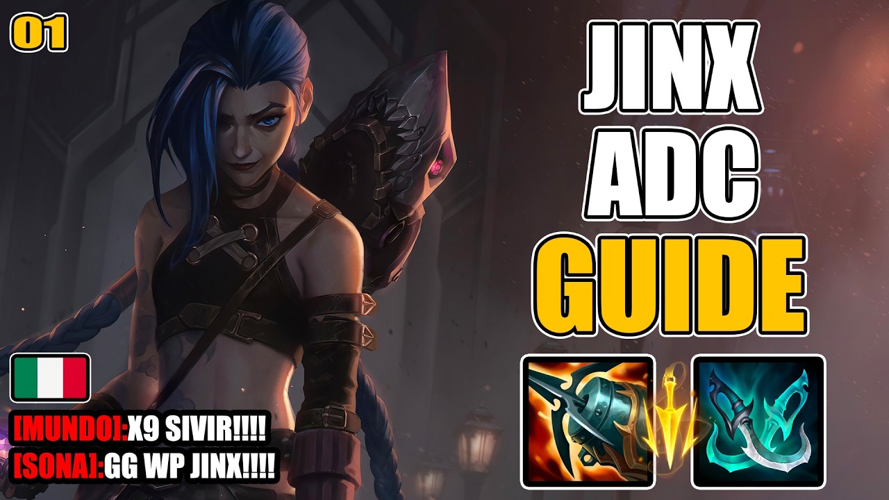 JINX ADC SPIEGATA BENE 💥🔥 | Guida Completa ITA su Laning, Teamfight e Macro #01