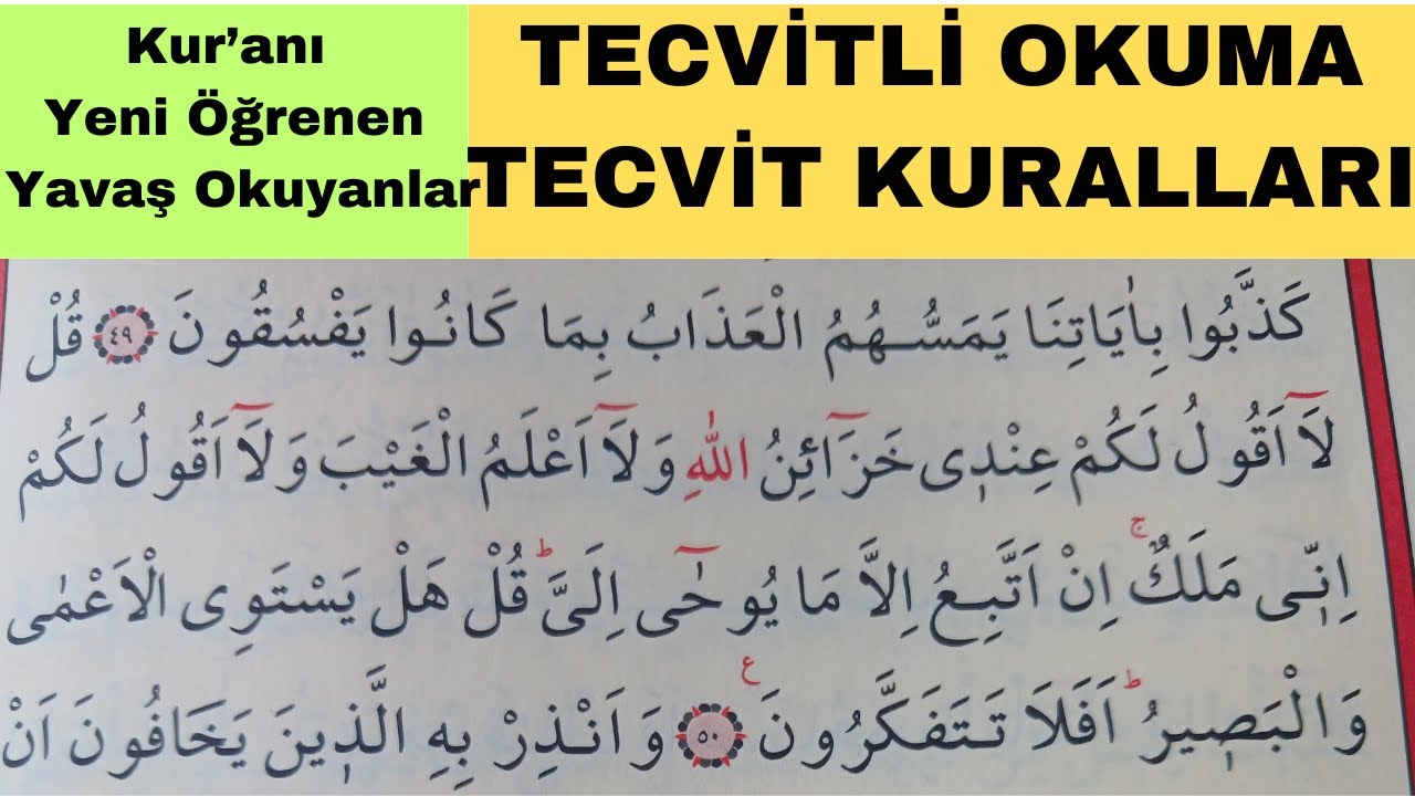 269. Ders, Sayfa 132 Kur'anı Yeni Öğrenenler Yavaş Okuyanlar İçin TECVİTLİ OKUMA Gösterme Dersi