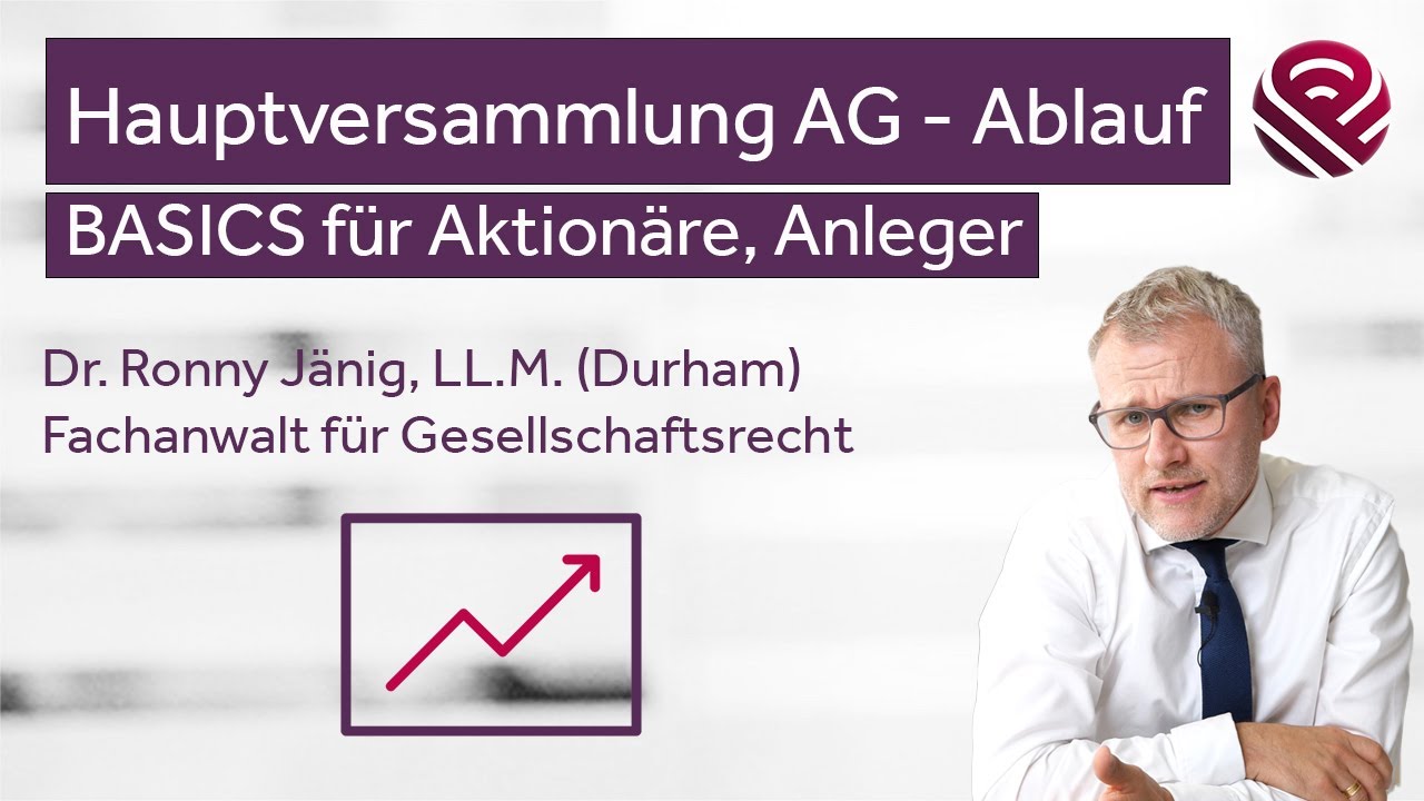 Hauptversammlung AG - Ablauf, Fragen an Vorstand, Versammlungsleiter, Protokoll