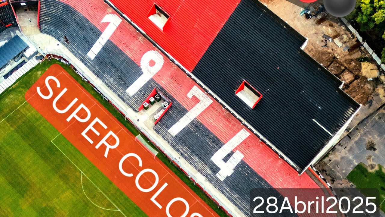 28/4/25 ❤️🖤 Super Coloso!!⚔️La Nueva Bandeja del estadio Marcelo Bielsa. 4k⭕ Avances al 28/4/25