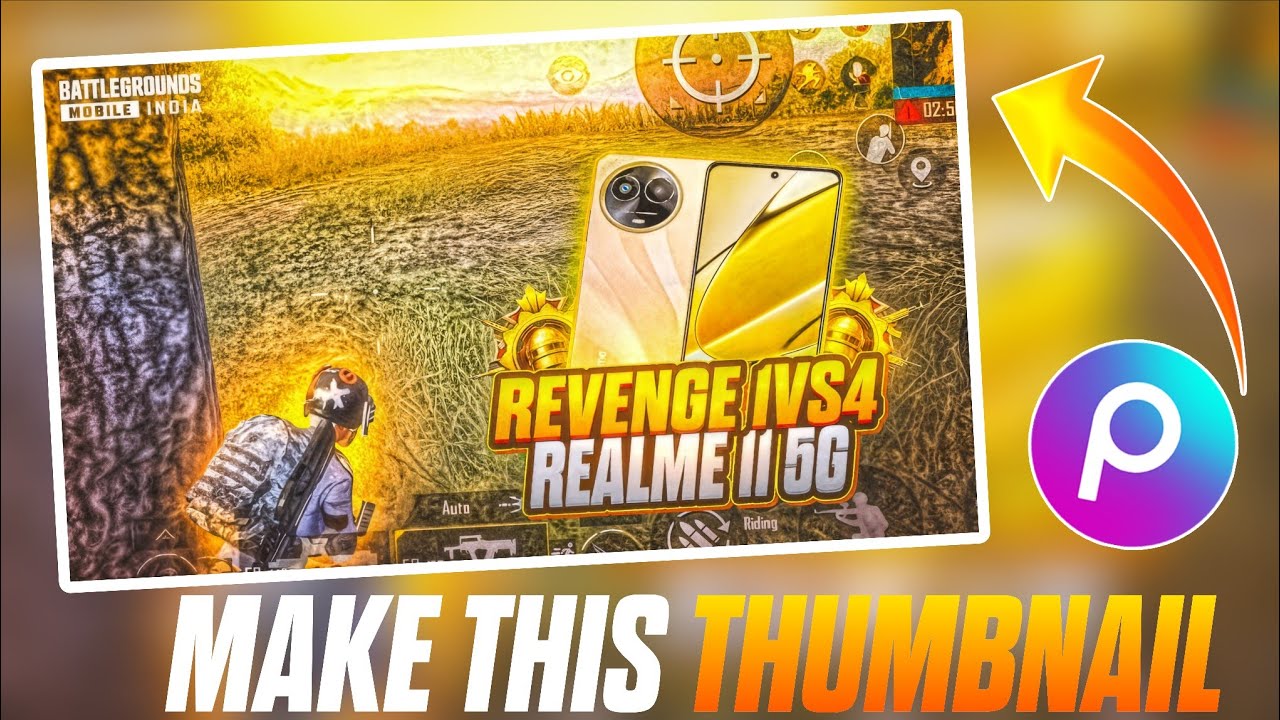 Make This Amazing Thumbnail Like a @quickrush_bgmi  & @starZod in PicsArt 🔥#bgmindia