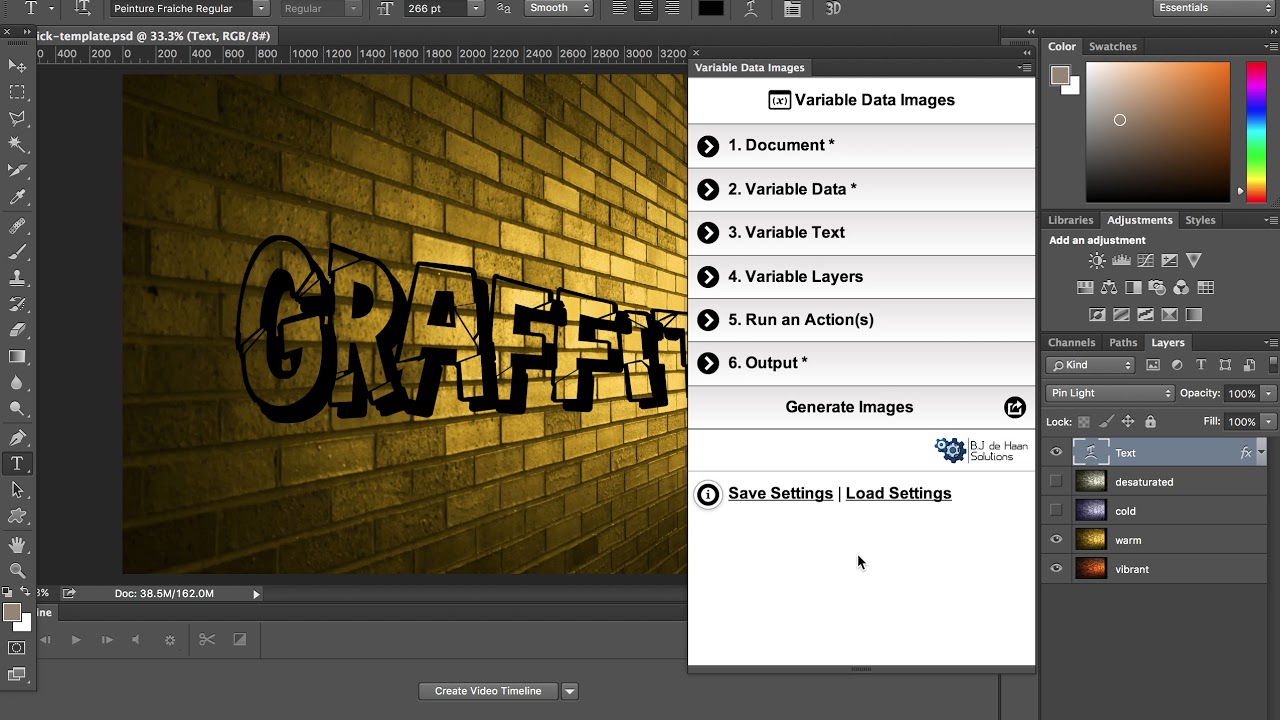 Variable Data Images: Adobe Photoshop Add On