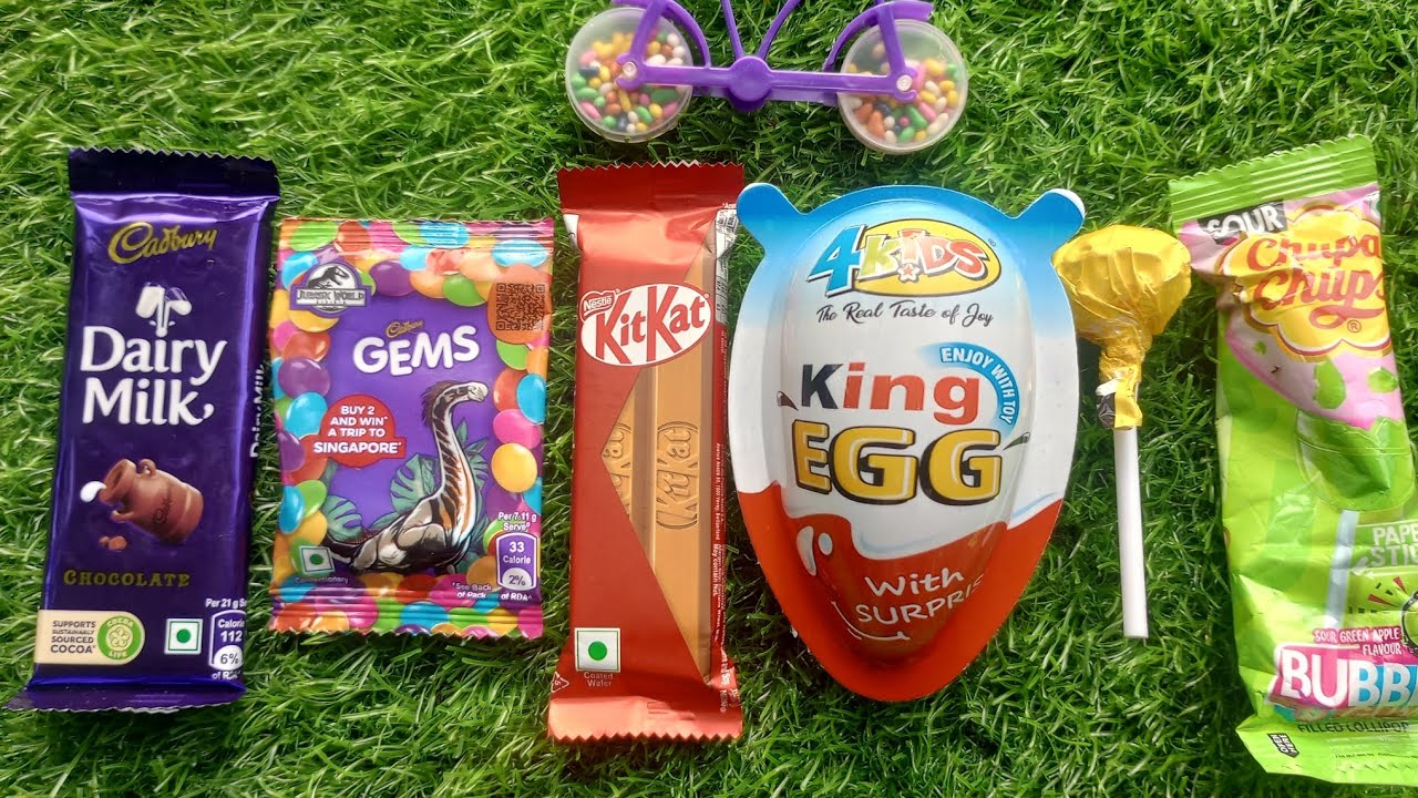 ASMR sweets popular delicious candys chocolate colourful lollipop unboxing sweets fun