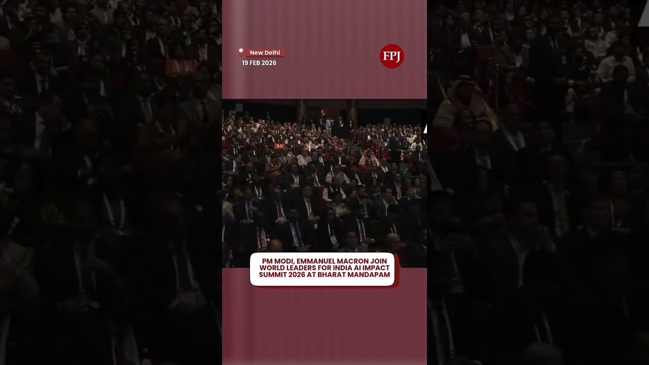 PM Modi, French Prez Macron Join World Leaders For India AI Impact Summit 2026 at Bharat Mandapam