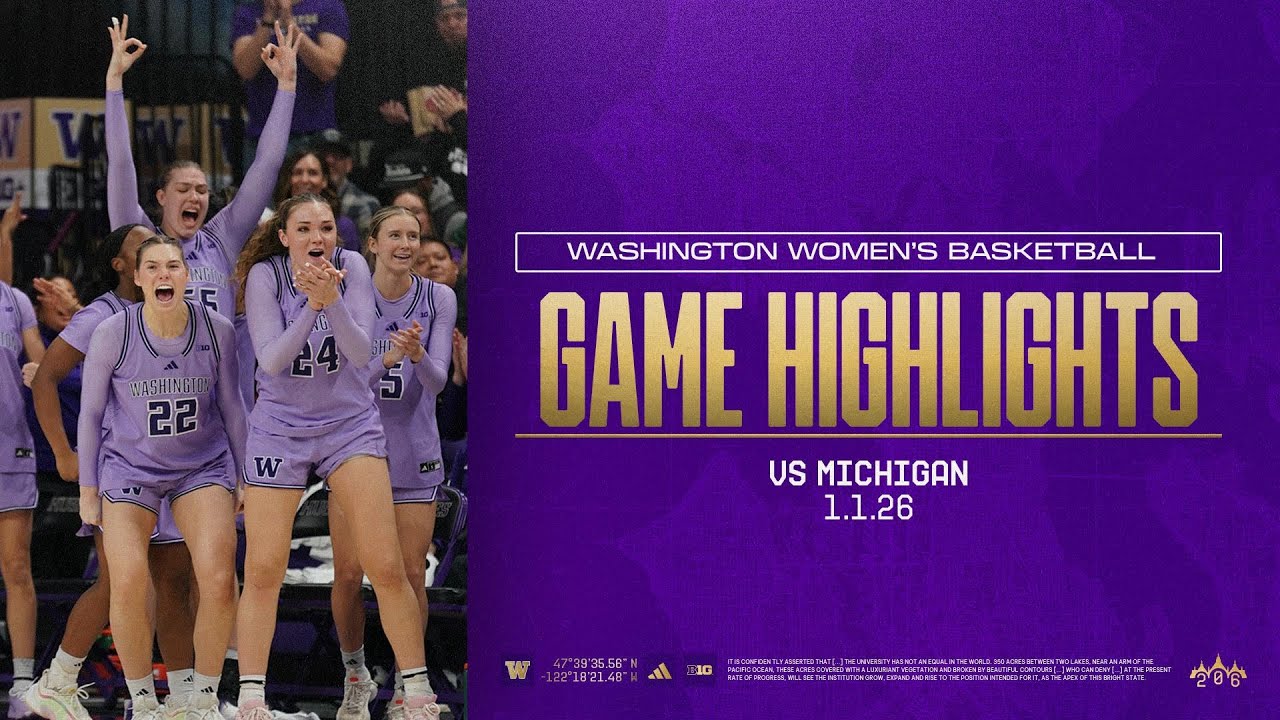 Washington 64, No. 6 Michigan 52 | Huskies Highlights