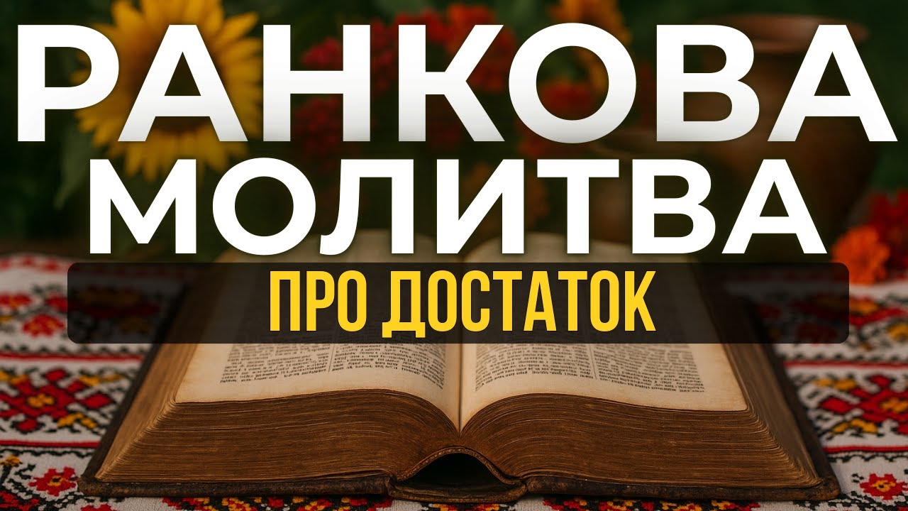 ПОТУЖНА Молитва про ДОСТАТОК — страх нестачі більше не керує тобою!