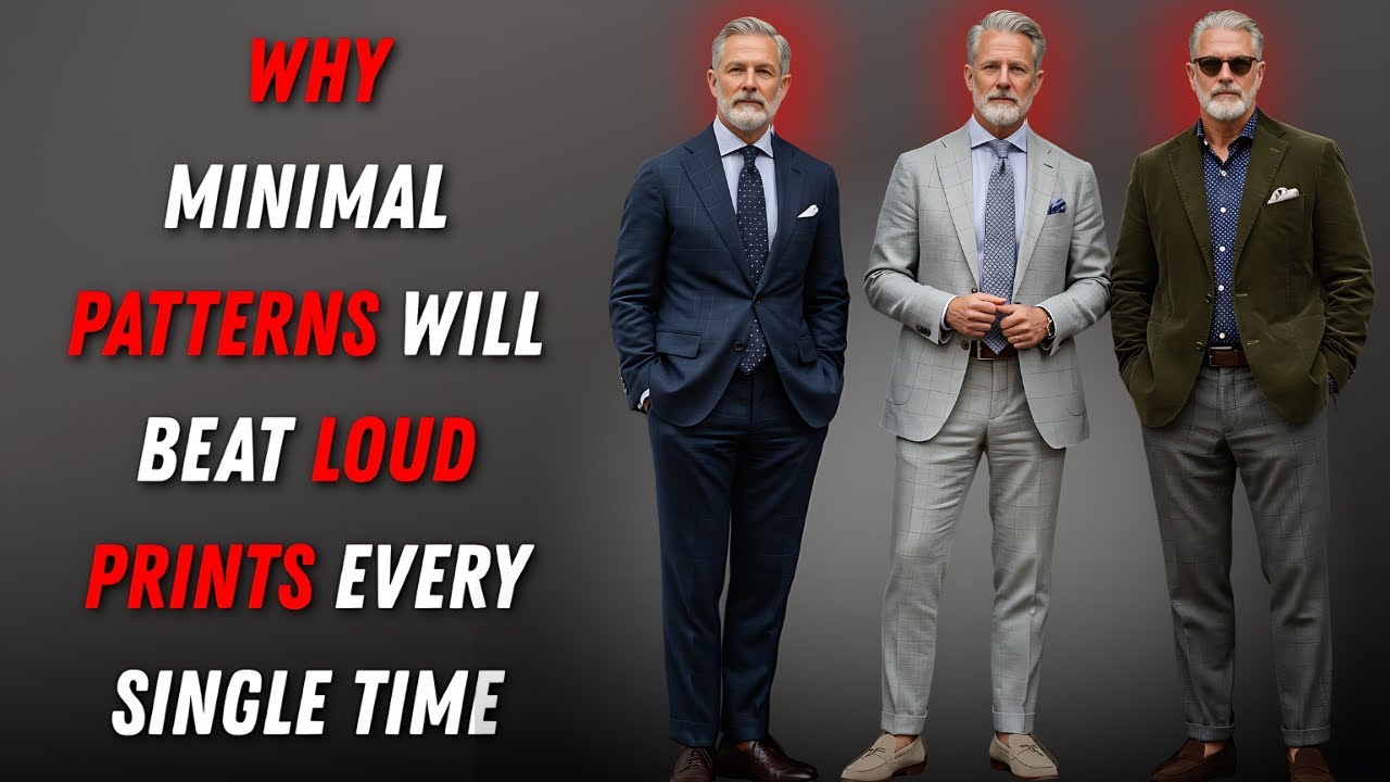 Minimal Patterns vs Loud Prints &ndash; The Clear Winner for Men Over 50.