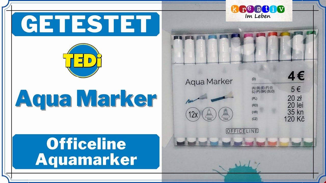 Aquamarker Tedi ❂ [Getestet] ❂ Totaler Reinfall ❂Kreativ im Leben