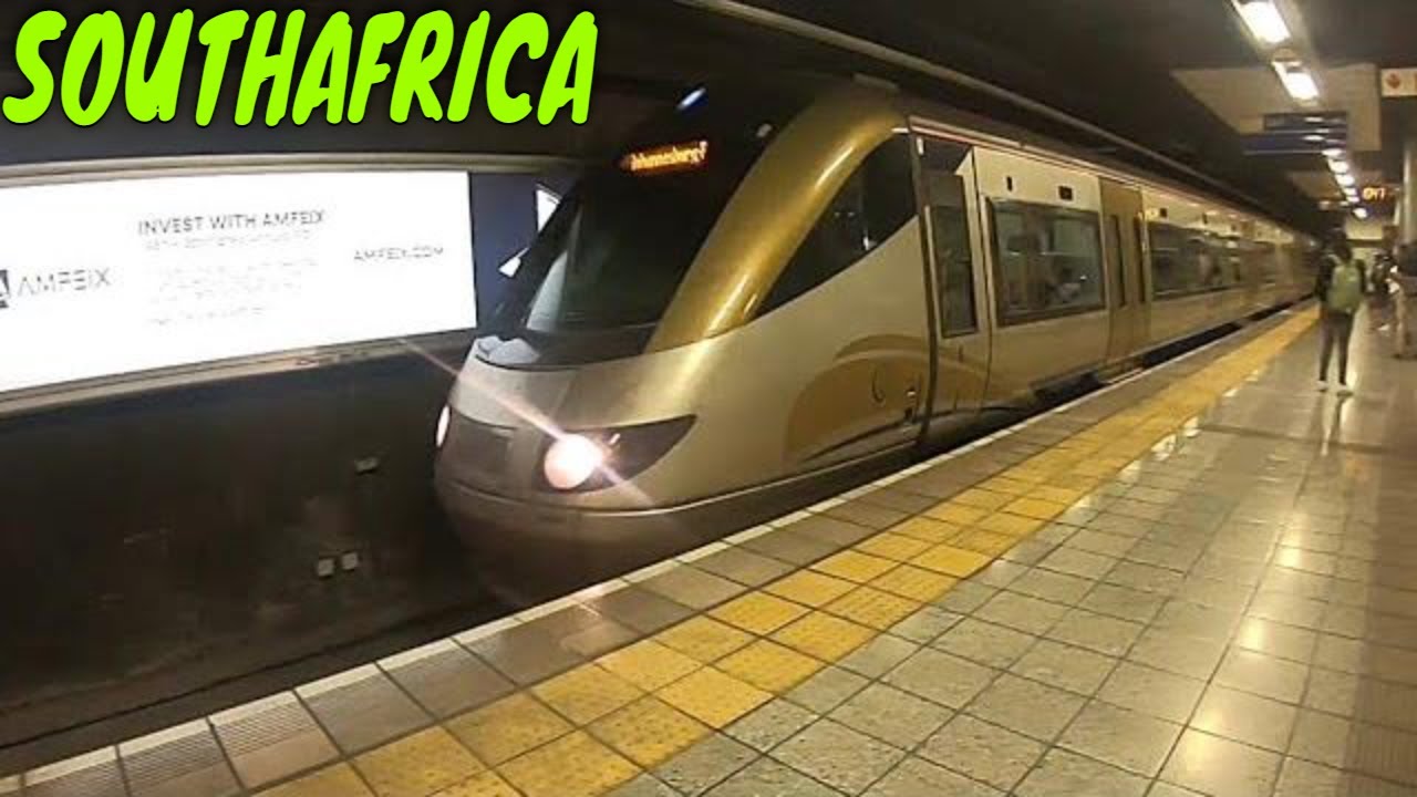 Станция Йоханнесбург Парк от станции GAUTRAIN до города Сэндтон, Южная Африка (как работает GAUTR...