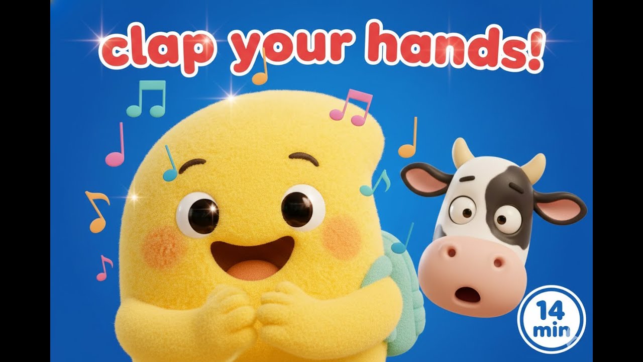 CLAP YOUR HANDS! 👏 C is for Clap & D is for Dance  Learn Colors & More Baby Songs