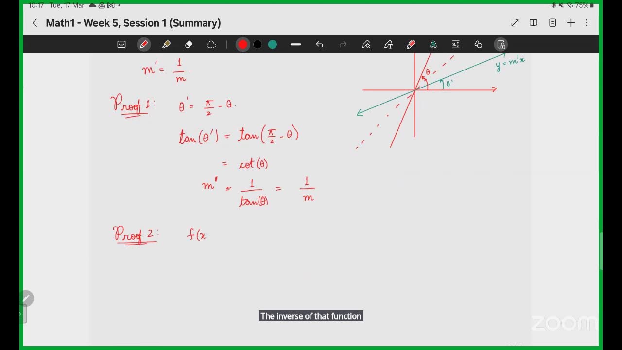 Maths 1 - Week-5 Summary - Live