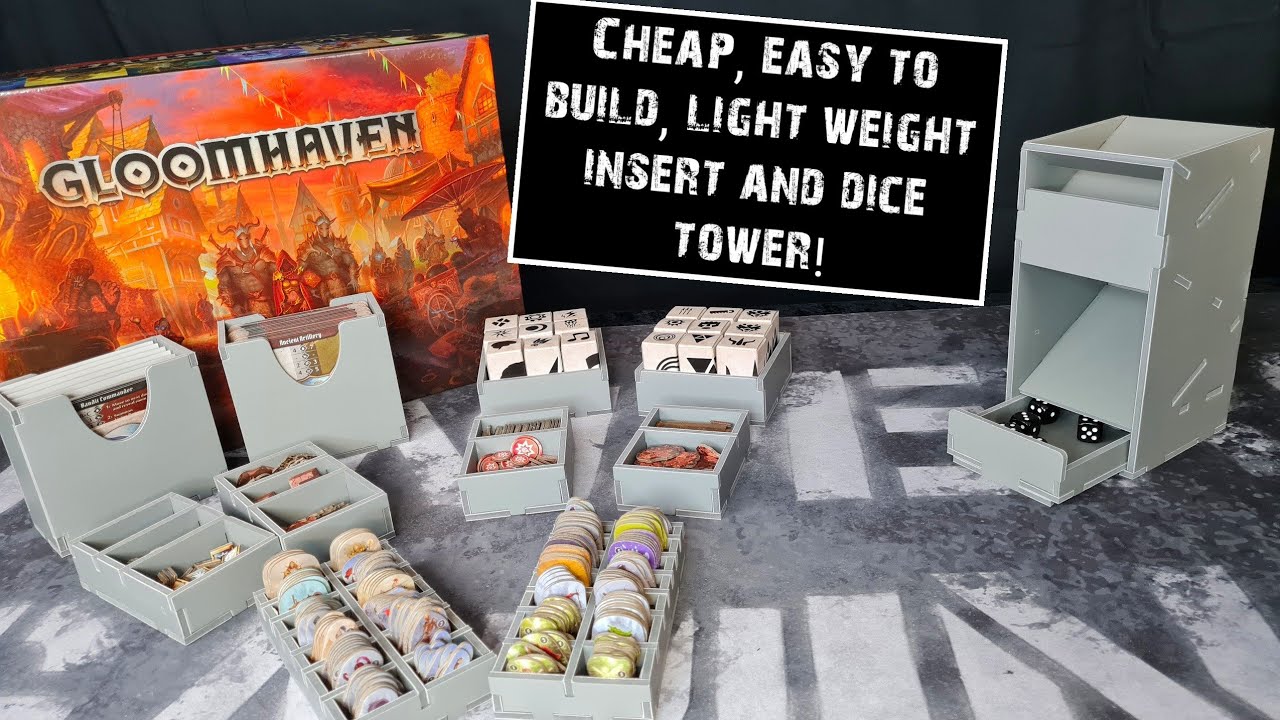 Folded Spaces: Gloomhaven insert & dice tower