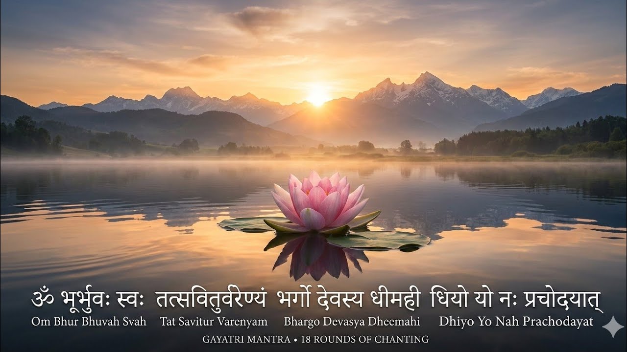 Gayatri Mantra Chanting: 18 Times for Mental Clarity & Peace