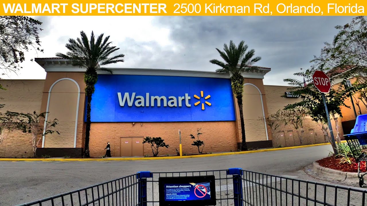 Shopping at Walmart Supercenter at 2500 Kirkman Rd in Orlando, Florida - Store 1220